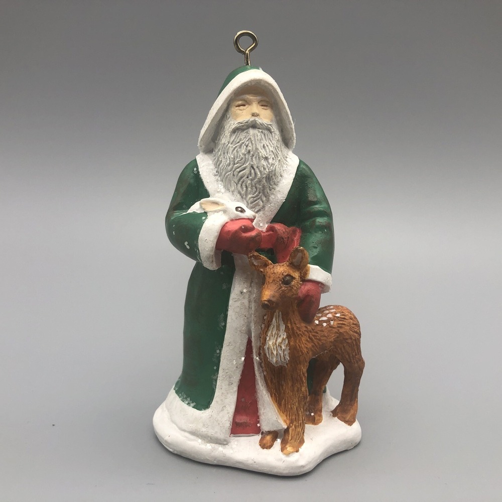 Vtg American Greetings Forget Me Not 1995 Father Christmas Tree Ornament Santa